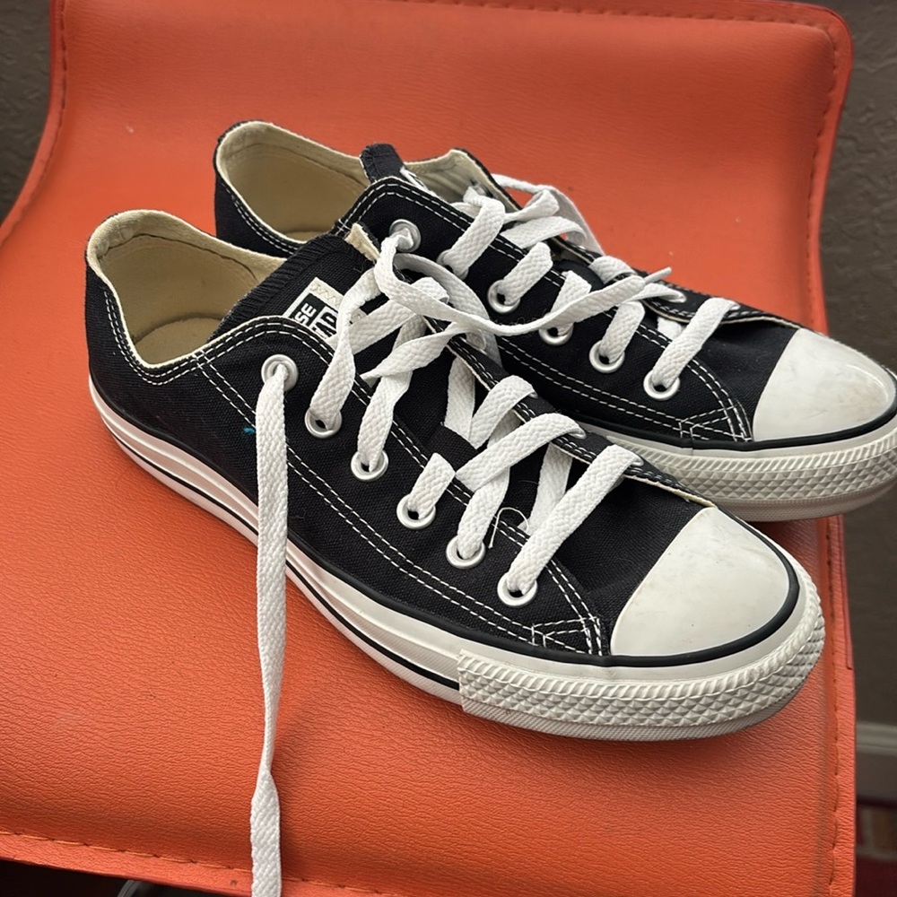 Worn only a couple of times. Black Chucks. Women size 8 Men’s size 6